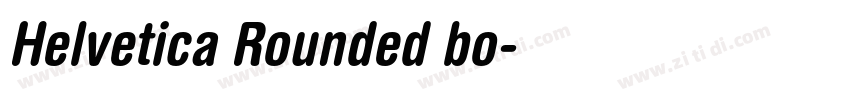 Helvetica Rounded bo字体转换